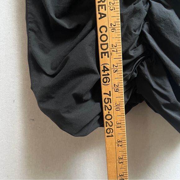 Babaton Belleza ruched body-con cotton poplin dress Sz 0 - Picture 11 of 12